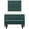 vidaXL Cama tipo Box Spring Verde oscuro 90 x 190 cm Terciopelo