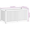 vidaXL Jardinera de madera maciza de acacia y acero 85x45x44 cm