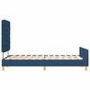 vidaXL Estructura de cama con cabecera Azul 140 x 190 cm tela