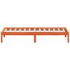 vidaXL Sofá cama sin colchón madera maciza pino marrón cera 90x190 cm