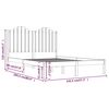 vidaXL Estructura de cama madera maciza de pino 140x200 cm