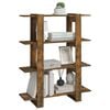 vidaXL Estanter&iacute;a/divisor de espacios roble ahumado 100x30x123,5 cm