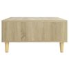 vidaXL Mesa de centro madera contrachapada roble Sonoma 60x60x30 cm