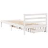 vidaXL Estructura de cama sin colch&oacute;n madera de pino blanca 90x200 cm