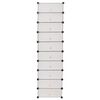 vidaXL Zapatero apilable con 10 compartimentos blanco