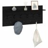 vidaXL Perchero de pared con estante Roble Negro 100 x 40 x 12 cm