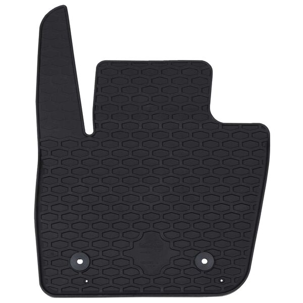 vidaXL Alfombrilla de Coche 4 pcs Negro Goma