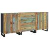 vidaXL Aparador de 3 piezas de madera maciza reciclada