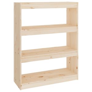 vidaXL Estanter&iacute;a/divisor de espacios madera de pino 80x30x103,5 cm