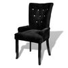 vidaXL Sill&oacute;n de terciopelo negro