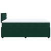 vidaXL Cama box spring con colch&oacute;n terciopelo verde oscuro 120x200 cm