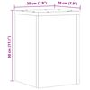 vidaXL Soportes de plantas 2 uds madera roble artisian 20x20x30 cm