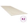 vidaXL Recambios de l&aacute;minas de cama con 34 l&aacute;minas (2 unidades, 100 x 200 cm)