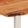 vidaXL Mesa de comedor de madera maciza de acacia 180x90x76 cm