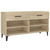 vidaXL Zapatero madera contrachapada roble Sonoma 102x35x55 cm