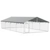 vidaXL Perrera de exterior con tejado 600x300x150 cm
