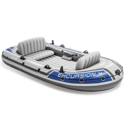 Intex Set bote hinchable con remos y bomba Excursion 4