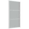 vidaXL Puerta interior de vidrio y aluminio blanco mate 102,5x201,5 cm