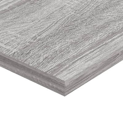 vidaXL Estantes pared 4 uds madera ingeniería gris Sonoma 100x20x1,5cm