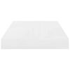 vidaXL Estante flotante de pared blanco brillante MDF 40x23x3,8 cm