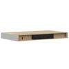 vidaXL Estante flotante de pared 2 uds MDF roble y blanco 40x23,5x3,8 cm