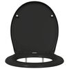 vidaXL Asiento de WC Negro 44,8 x 37,3 x 4,2 cm Duroplast