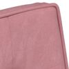 vidaXL Sill&oacute;n de relax con reposapi&eacute;s terciopelo rosa