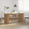 vidaXL Mesa de comedor madera ingeniería roble artisan 180x90x76 cm
