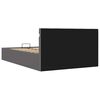 vidaXL Cama hidr&aacute;ulica almacenaje LED sin colch&oacute;n gris 140x200 cm