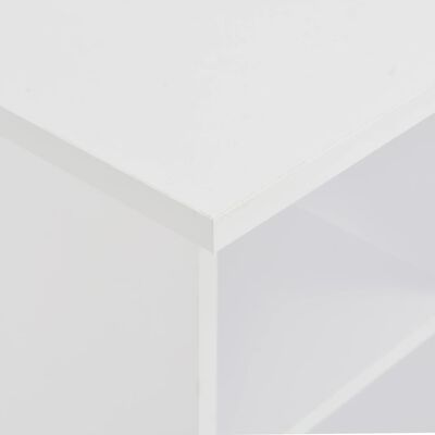 vidaXL Mesa de bar blanca 60x60x110 cm