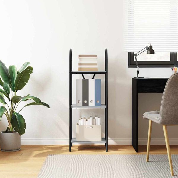 vidaXL Estante de libros Gris Sonoma 40 x 30 x 109 cm