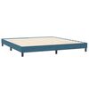 vidaXL Cama box spring sin colch&oacute;n terciopelo azul oscuro 200x220 cm
