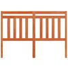 vidaXL Cabecero de cama madera maciza de pino marr&oacute;n cera 135 cm