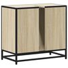 vidaXL Armario de lavabo de ba&ntilde;o madera roble Sonoma 65x33x60 cm