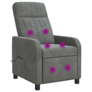 vidaXL Silla de masajes reclinable Gris oscuro PWNED_BY_LORD666_YWH