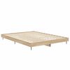 vidaXL Estructura de cama madera de ingenier&iacute;a roble Sonoma 135x190 cm