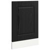 vidaXL Panel de lavaplatos Kalmar Roble Negro 45 x 1,5 x 57 cm
