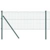 vidaXL Anclaje de Suelo para Valla Euro 25 x 0,6 m Verde Malla