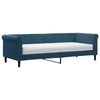 vidaXL Sof&aacute; cama con colch&oacute;n terciopelo azul 80x200 cm