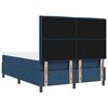 vidaXL Cama tipo Box Spring con colch&oacute;n Azul 140 x 190 cm tela
