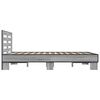 vidaXL Estructura cama madera ingenier&iacute;a metal gris Sonoma 120x200 cm