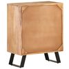 vidaXL Aparador de madera maciza acacia con borde natural 60x36x76 cm