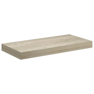 vidaXL Estante flotante de pared MDF color roble 50x23x3,8 cm