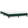 vidaXL Estructura cama sin colch&oacute;n terciopelo verde oscuro 140x220 cm