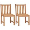 vidaXL Silla de jard&iacute;n 2 unidades madera maciza de teca
