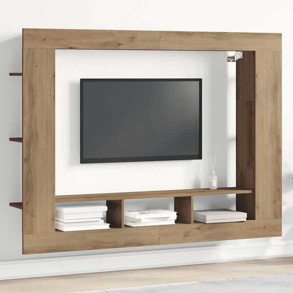 vidaXL Gabinete de TV Roble artisan 152 x 22 x 113 cm