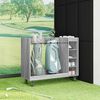 vidaXL Armario de Golf con rueda Liso Gris Sonoma 120 x 45 x 98 cm