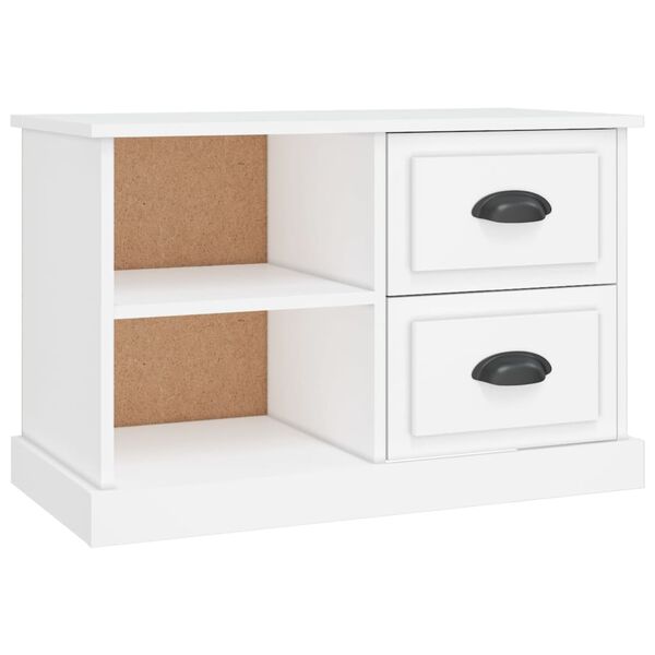 vidaXL Mueble para TV madera contrachapada blanco 73x35,5x47,5 cm