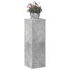 vidaXL Soportes de plantas madera ingenier&iacute;a gris hormig&oacute;n 33x33x100cm