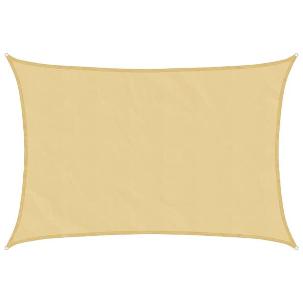 vidaXL Toldo de vela poli&eacute;ster oxford 100% arena 4x3 m